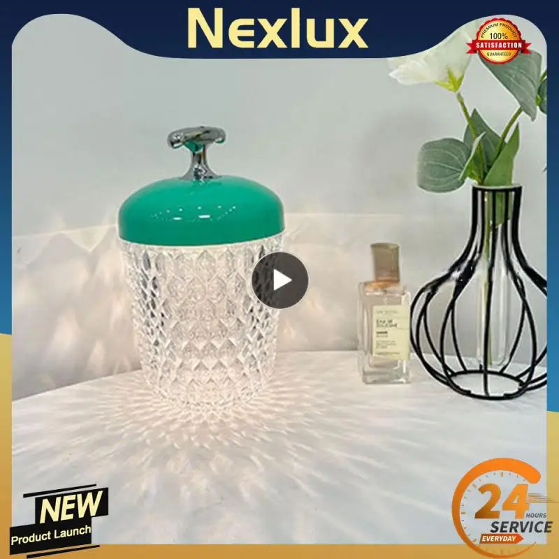 

Desktop Crystal Table Lamp Romantic Night Lamp Portable Creative Atmosphere Lamp Bedroom