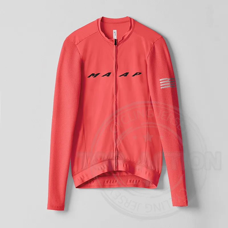 

2022 MAAP новая мужская футболка с длинными рукавами для велоспорта удобная и дышащая настраиваемая командная одежда Maillot Ciclismo Hombre