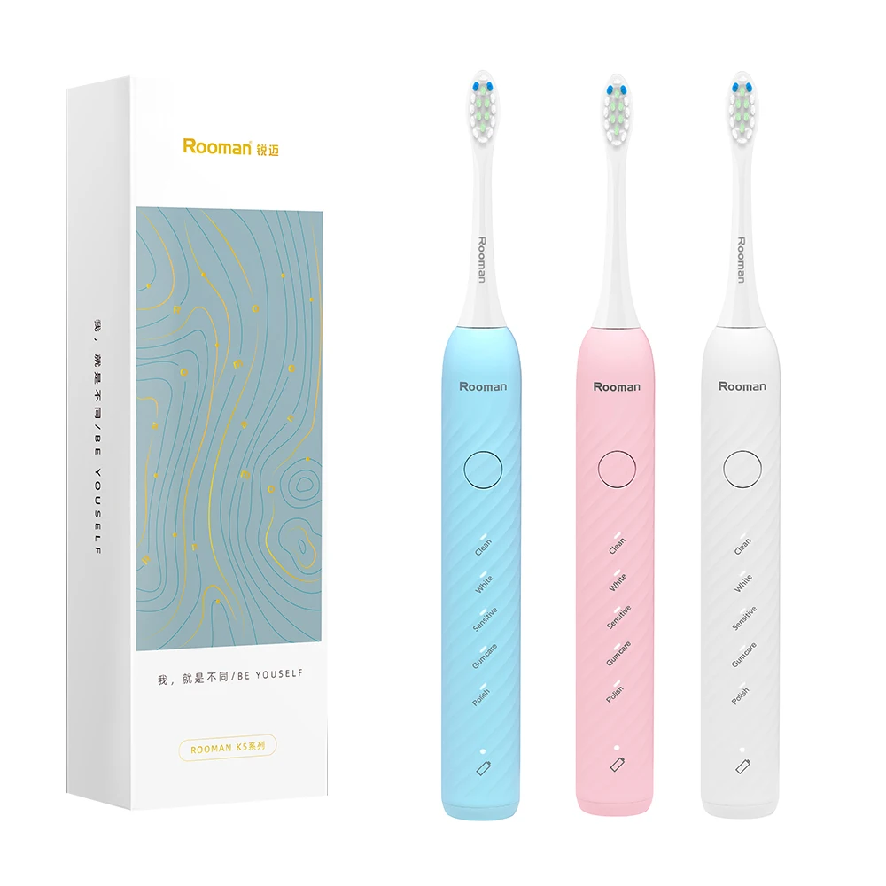 Sonic Electric Toothbrush for Adults High Power Rechargeable Toothbrushes 5 Modes 4 Hours Fast Charge for 120 Days