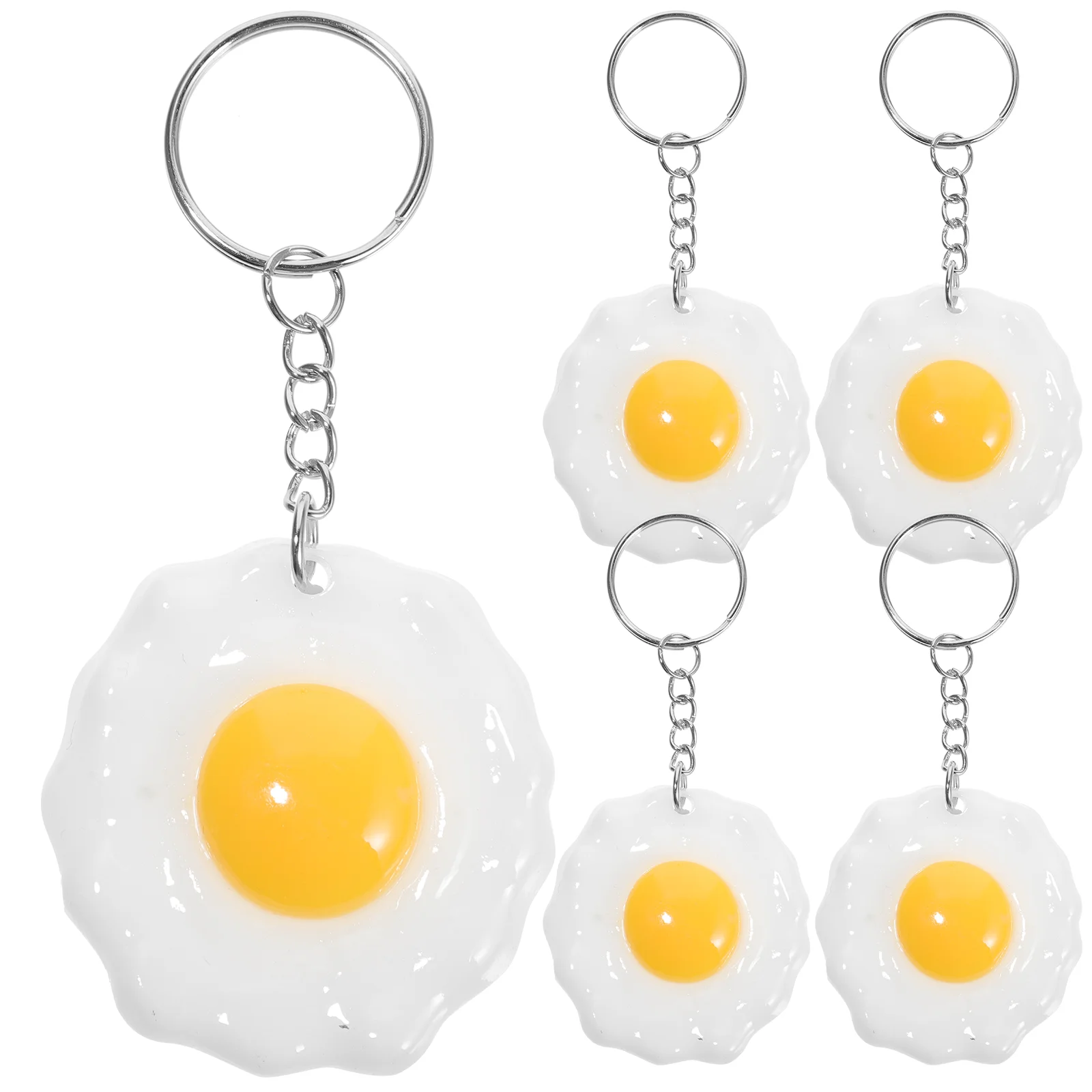 5 шт. брелок для ключей с жареным яйцом кошелек органайзер солнцезащитных очков