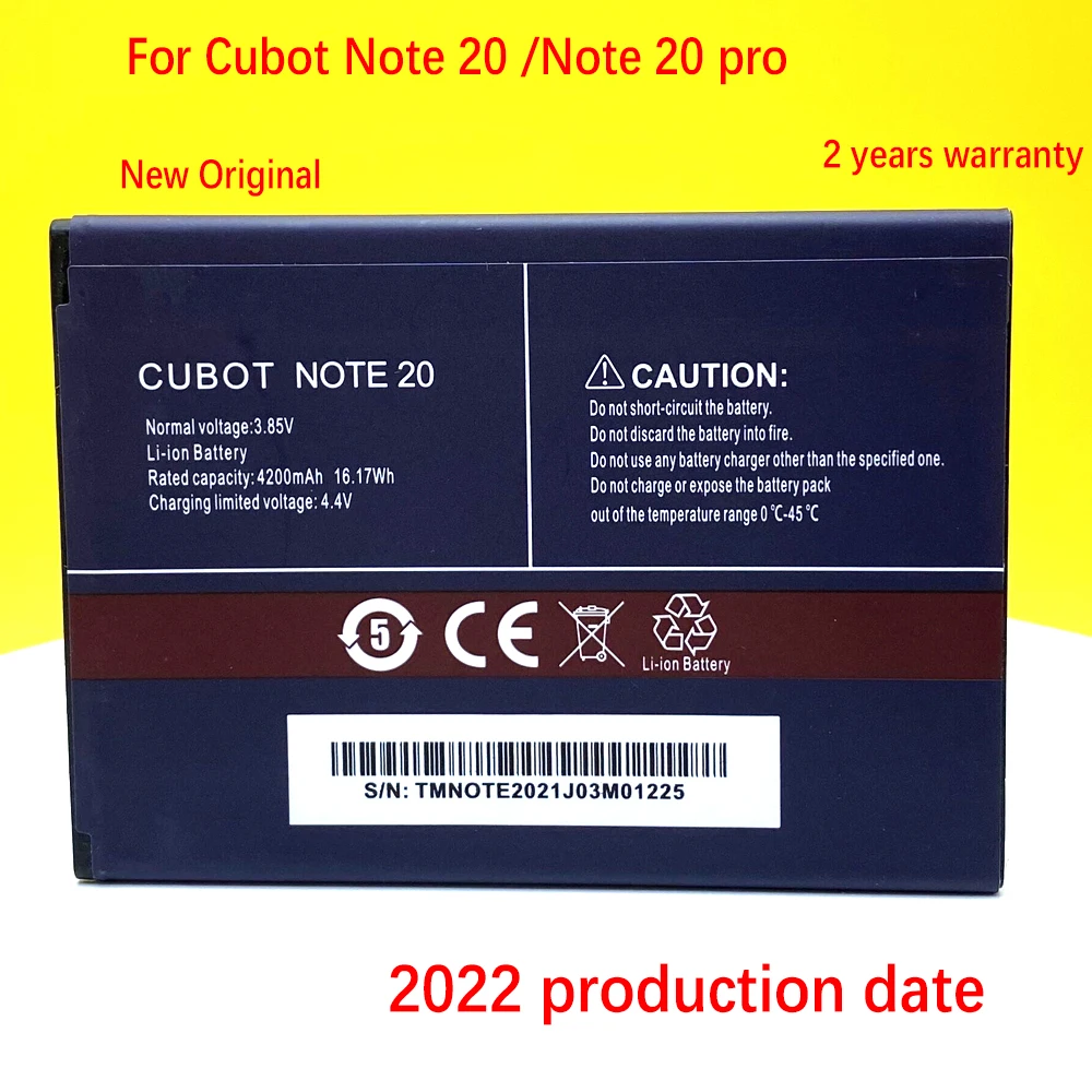 new original battery for cubot note 20 note 20 pro mobile phone in stock latest production high quality batterytracking number free global shipping