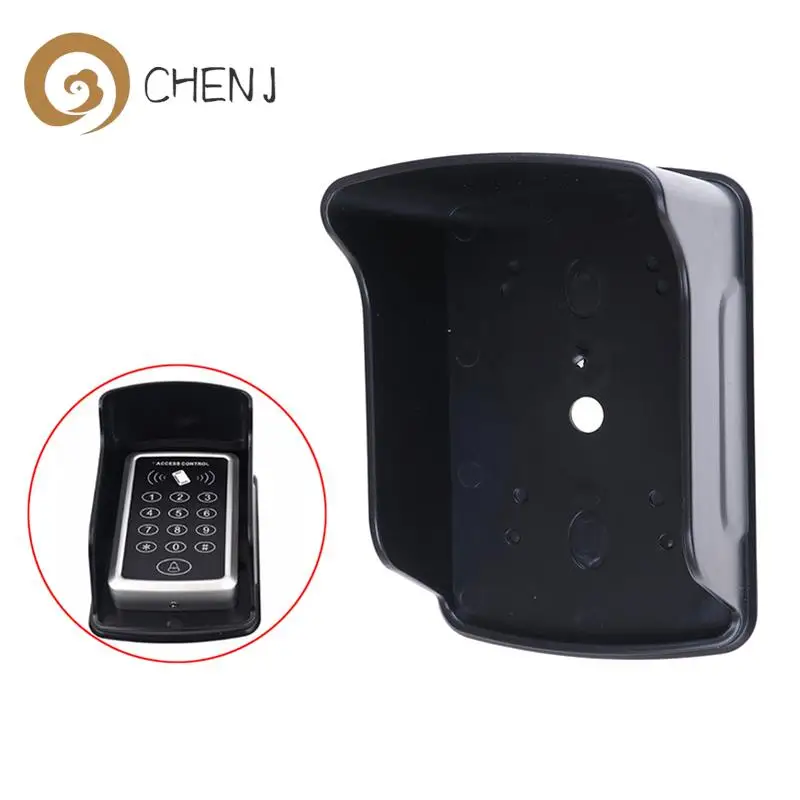 

Waterproof Cover For Rfid Metal Access Control Keypad Rain Cover Black Plastic Rainproof Shell Doorbell Cover Outdoor