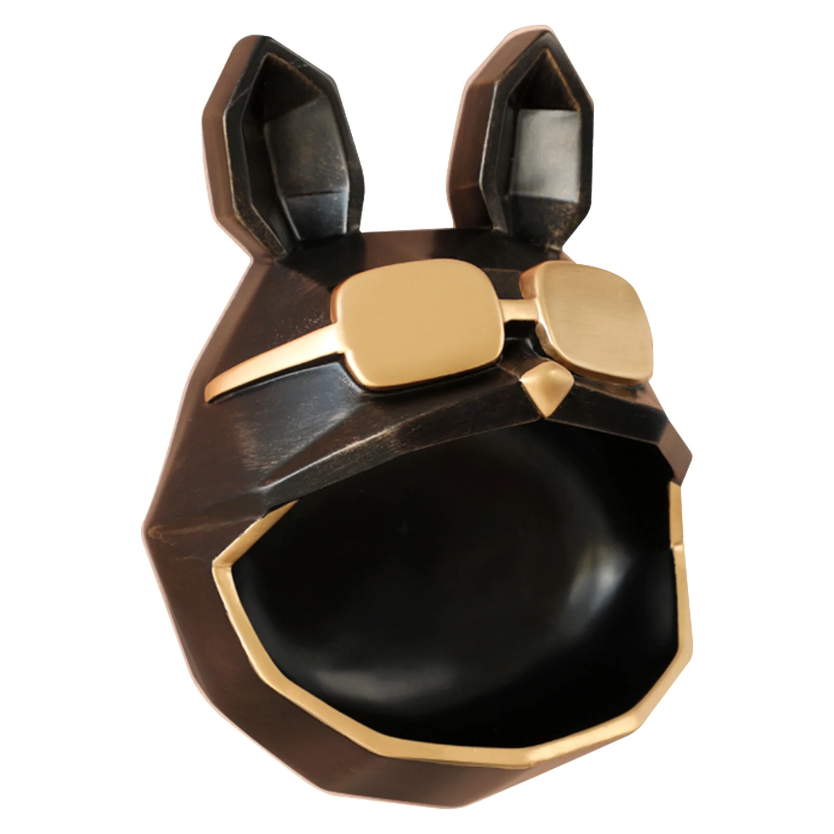 

Resin Art Cool Dog Storage Box for Key Pearls Jewels Ornament on Wall Decor Anime Statue Office Home Decor, Black