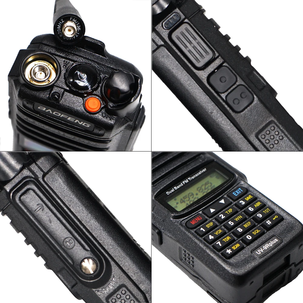 Powerful 10W Baofeng UV-9R plus Waterproof Walkie Talkie Portable CB Ham Radio 10KM long range Dual Band hf transceiver Transmit