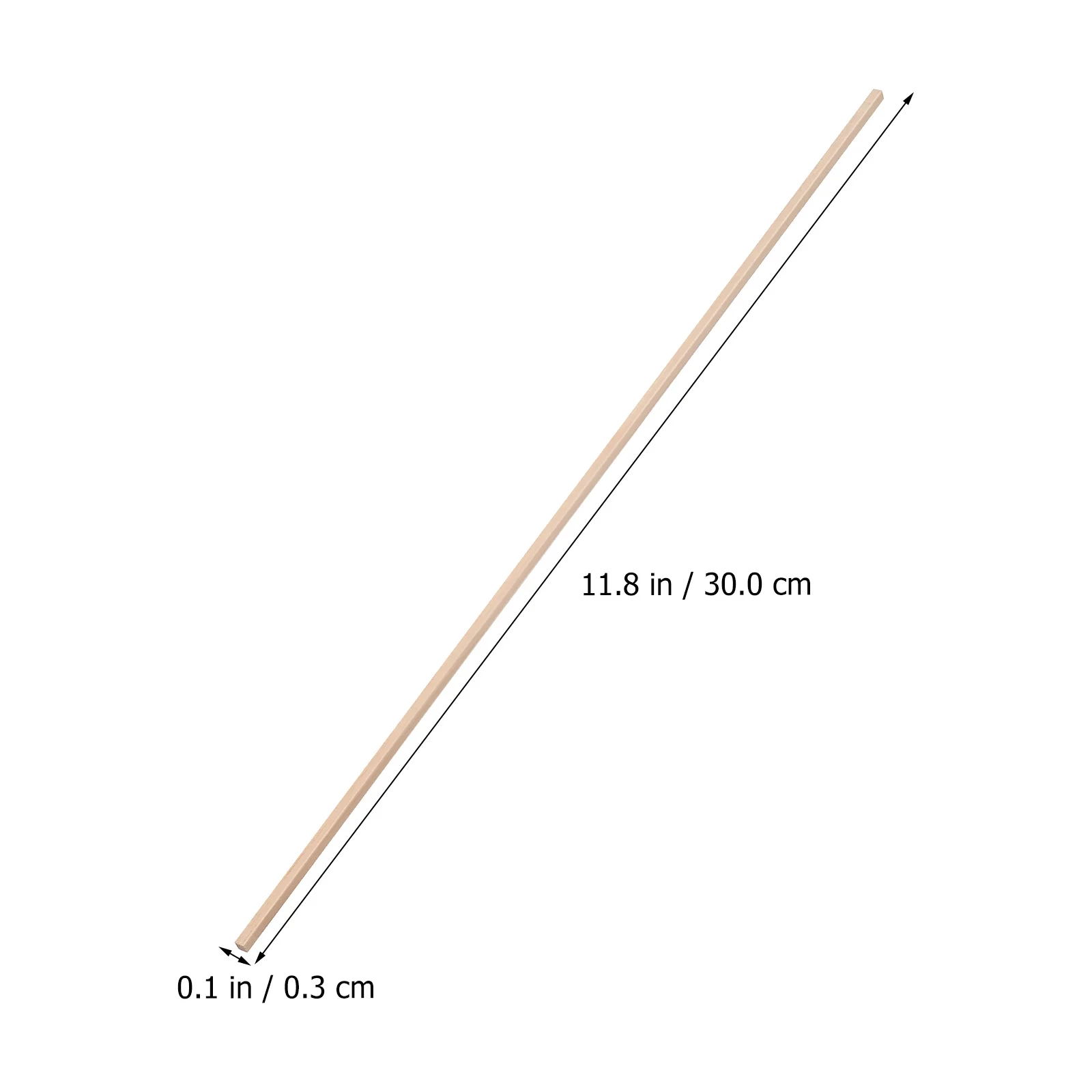 100 шт. деревянные полоски сделай сам (300*3*3 мм) палочки для рукоделия квадратный