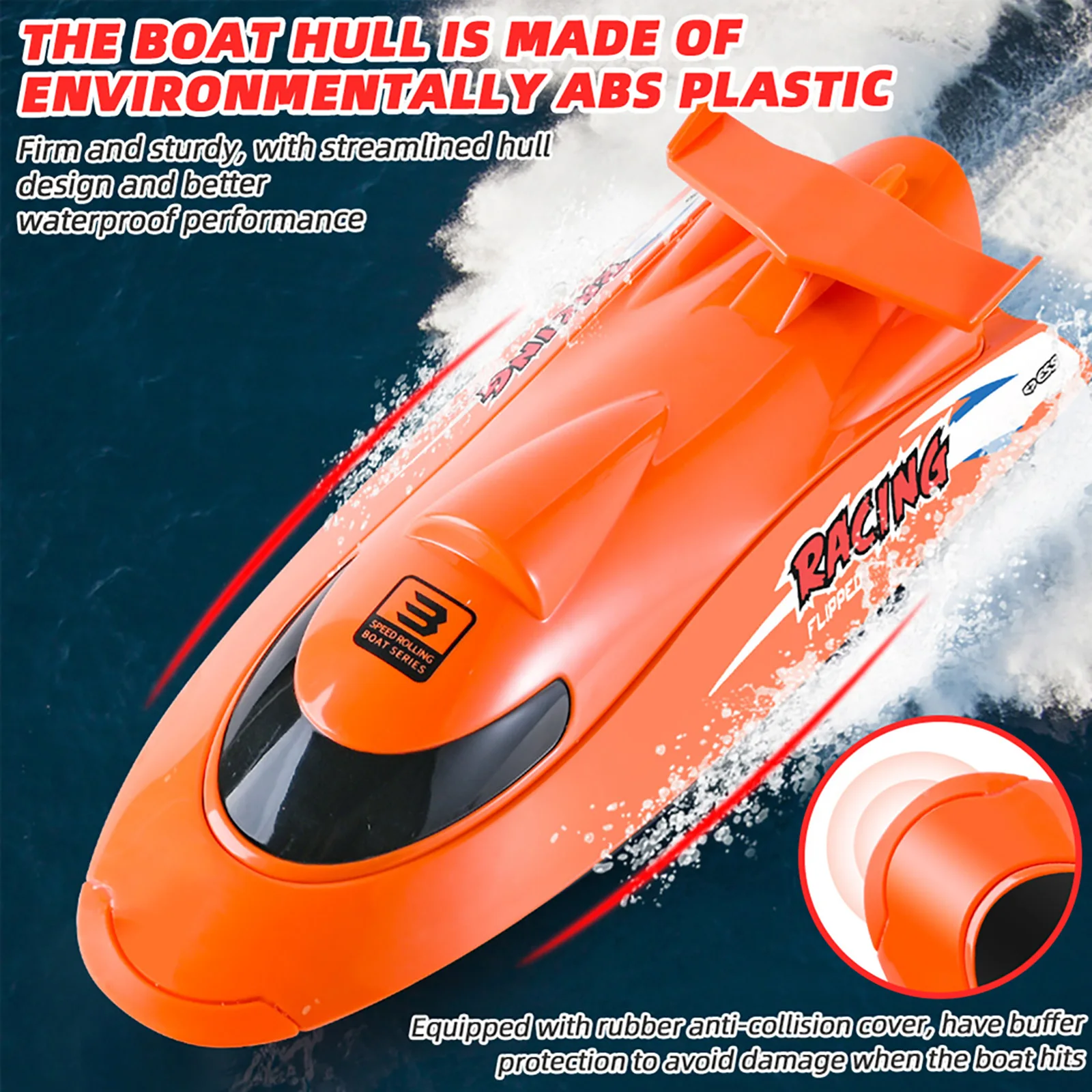 

Flytec V009 Remote Control Boats 2.4G 30km/h Turbine Drive RC Boat Remote Control Ship Waterproof 2.4GHz Electric RC Speed Boat