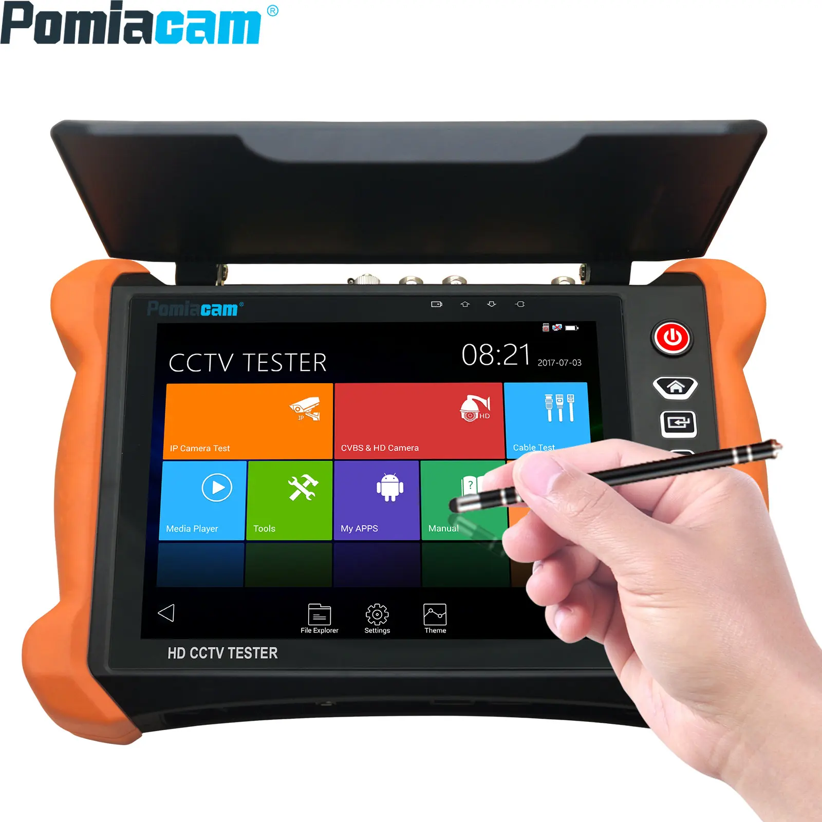 X9MOVTADHS Полноразмерный 8-дюймовый HD CCTV тестер с дисплеем Retina 2K и поддержкой камер CVI TVI AHD EX-SDI HD-SDI 3G-SDI IP.