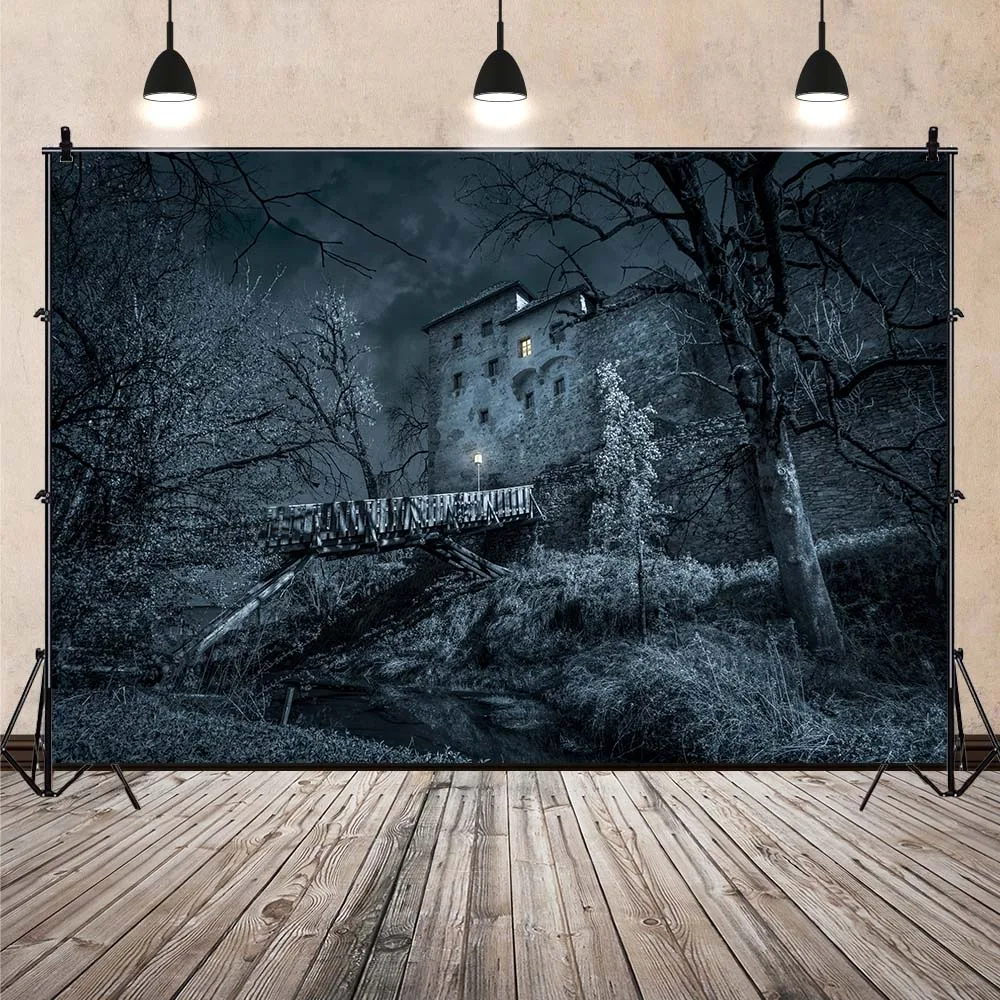 

Gothic Horror Scenic Photo Backdrops Photographic Background For Family Party Photocall Photo Zone Studio Live Streaming