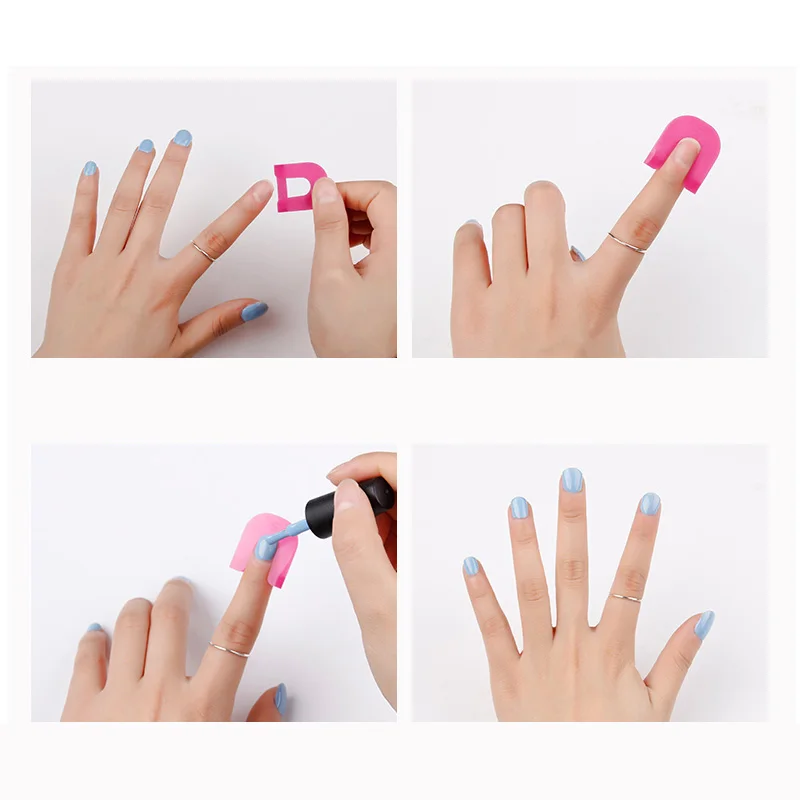 Гель-лак для ногтей защитный экран 26 шт./компл. G изогнутые зажимы лак на палец