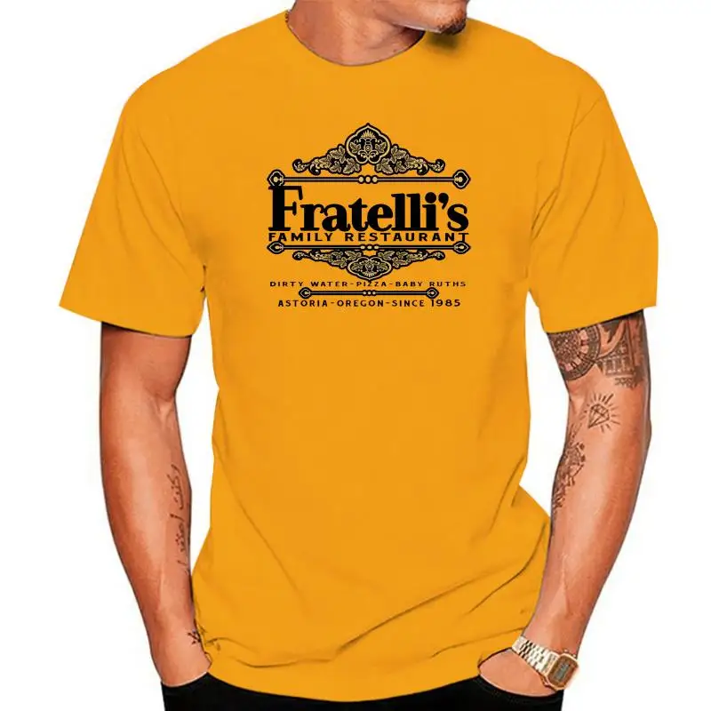 

Fratelli's Restaurant Inspired The Goonies 80s Retro Italian Movie Film Tops Tee T Shirt Vintage O Neck T-Shirt