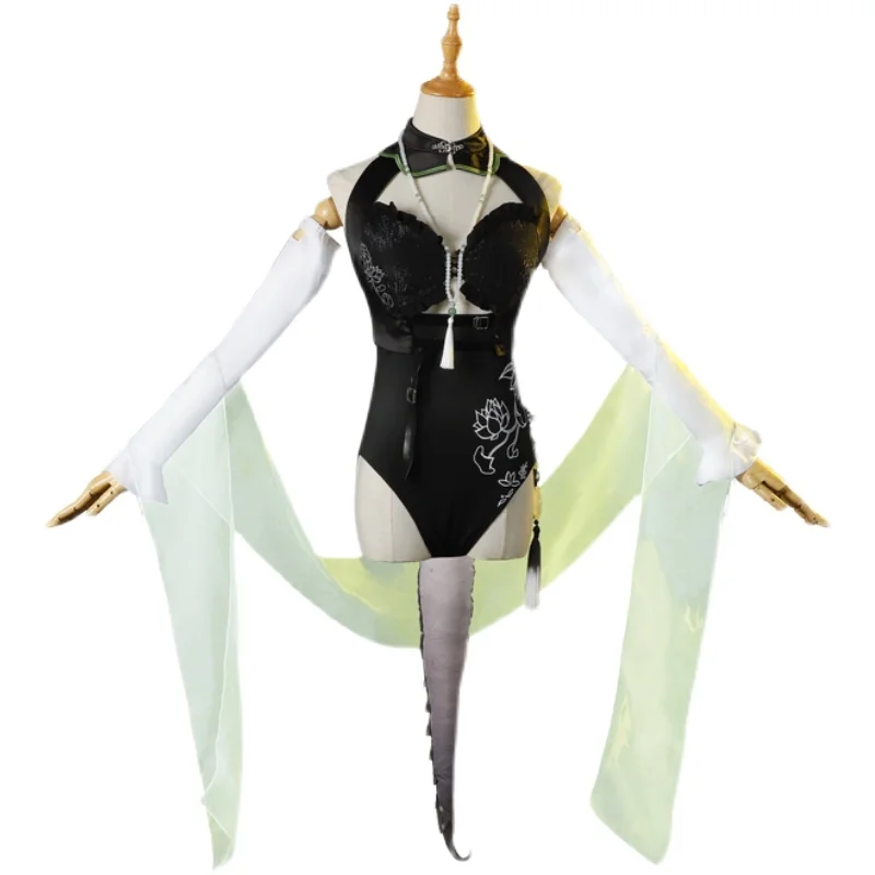 

Hot Game Arknights Blacknight Cosplay Costumes swimsuit Set Halloween Christmas Costumes for Adults Deguisement for Carnaval