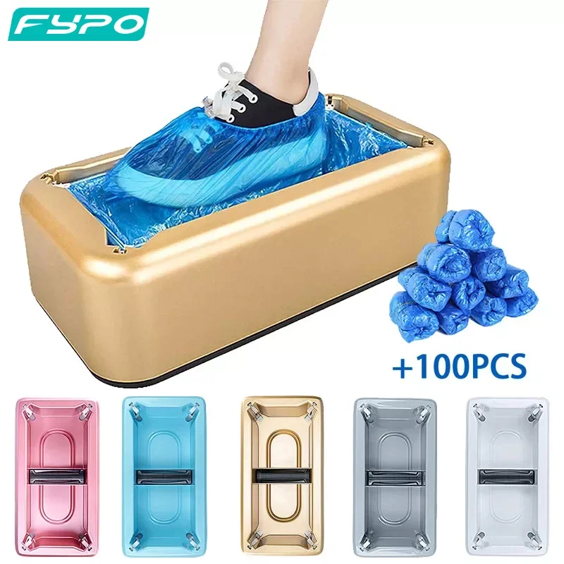 

Automatic Shoe Cover Machine Smart Overshoes Dispenser Machine with 100pc Disposable PE Waterproof Shoe Cover Rainy Floor Indoor