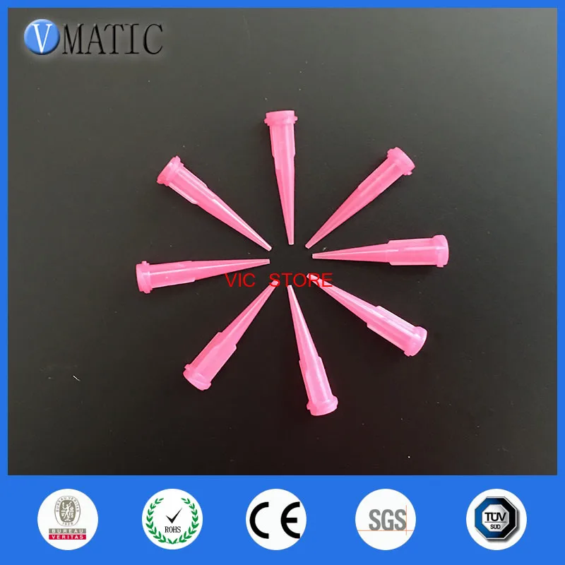 

Free Shipping 100Pcs 20G TT Tapered Tips Dispensing Needles Pink Color Glue Dispenser Nozzle