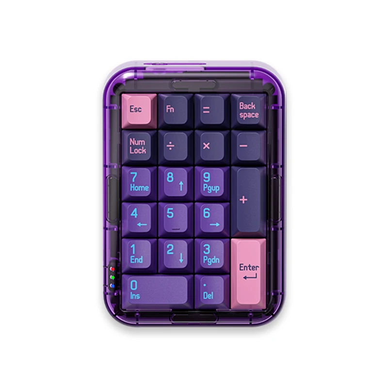 

MelGeek Mojopad Neon 3-through RGB Hot-swap Bluetooth 2.4G Custom Programmable Numpad Gateron Pro Switch Mechanical Keyboard