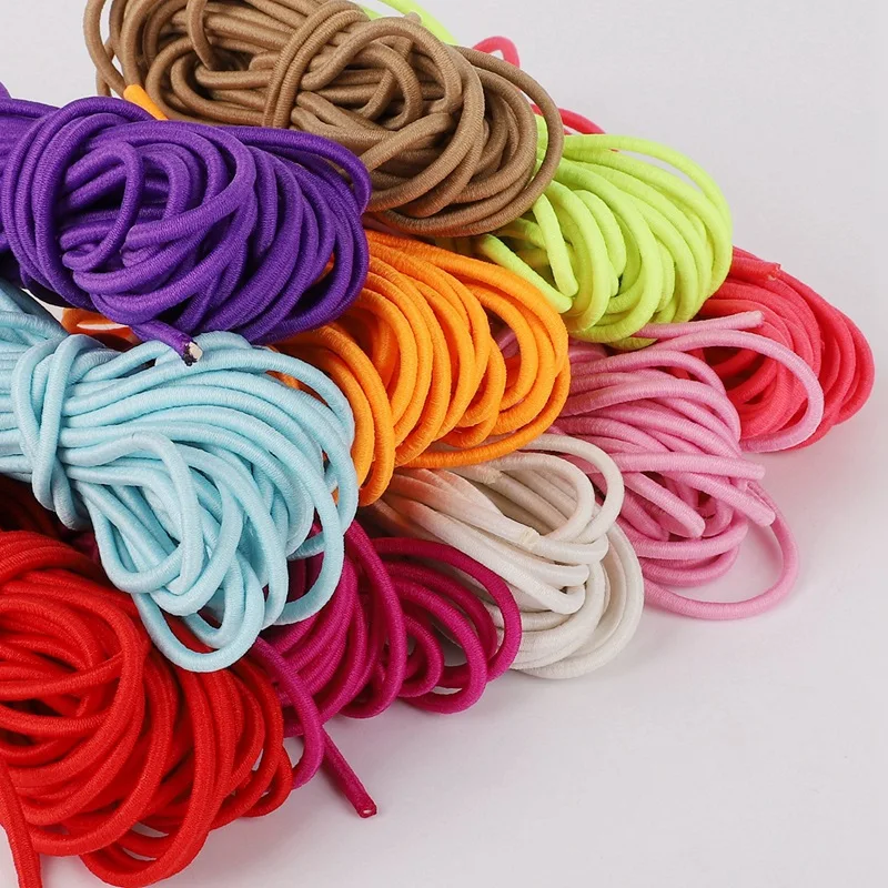 

5m High Elastic Rope Durable Round Rubber Band DIY Jewelry Making Bracelet Head Rope Clothing Material