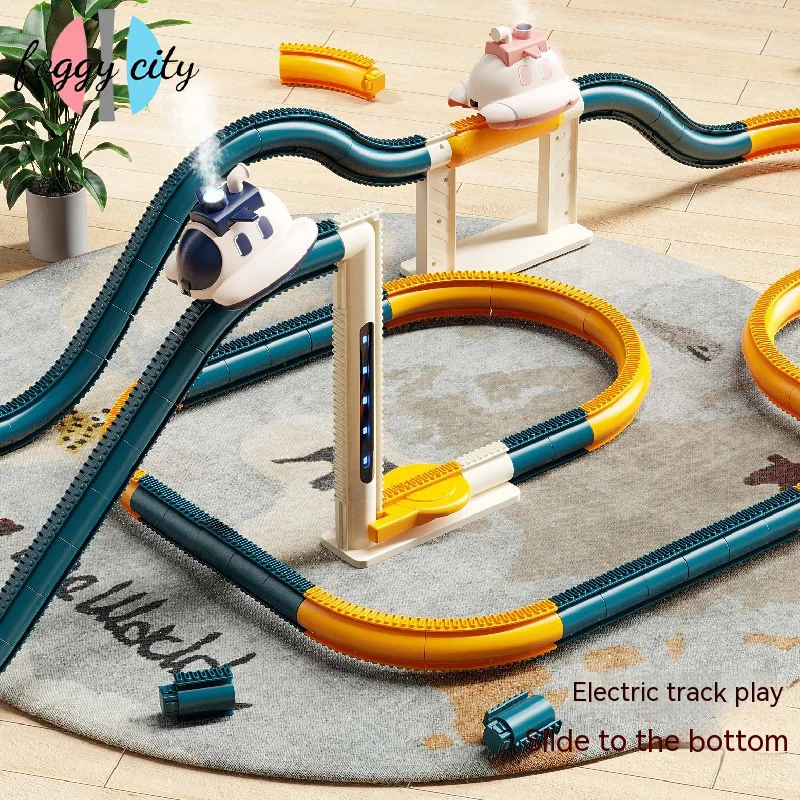 

New Orbital Spaceship Puzzle Small Train Orbital Car Car Challenge Big Adventure Parking Lot Girls Boys Children's Toys Gift