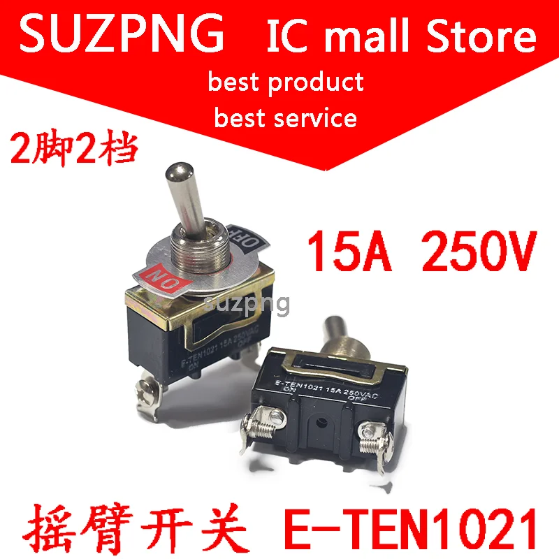 

E-TEN1021 1021 2pin Toggle Switch ON-OFF Rocker Power Switch 15A 250V In Stock