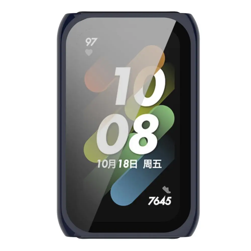 

For Huawei Watch Fit Mini Screen Protector Tpu Bumper All-in-one Protective Touch Sensitive Tempered Film All-around Watch Cover