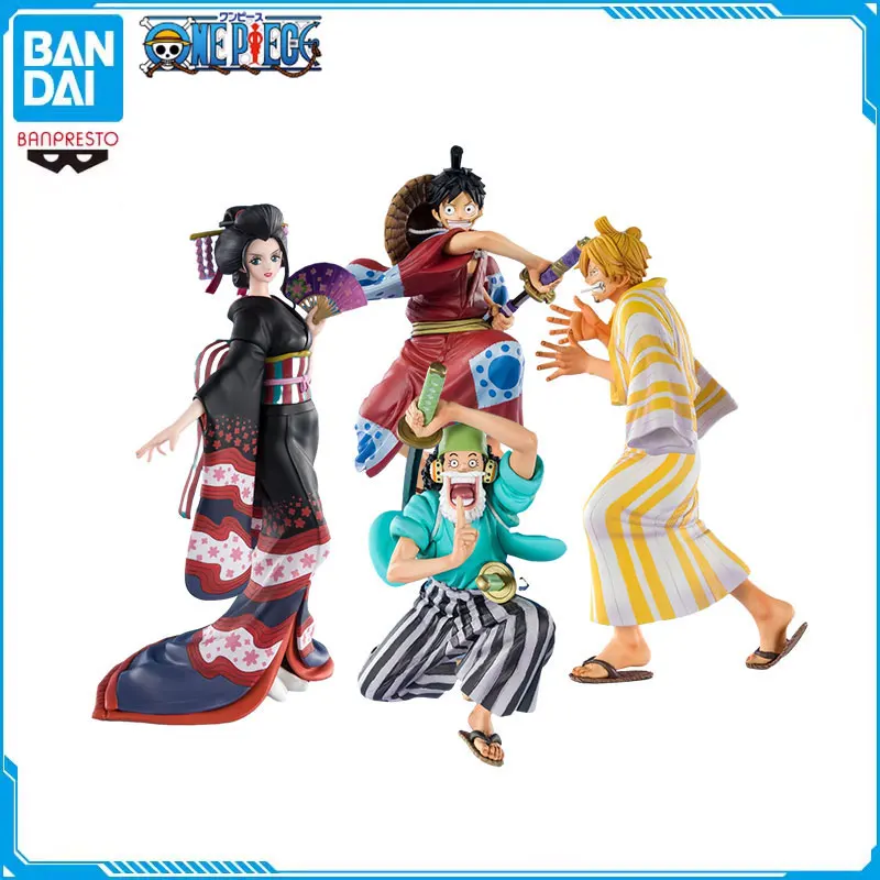 

Bandai One Piece Figuarts ZERO Luffy Sanji Wano Country Zoro Nami Usopp Chopper Nico Robin Brook Franky Anime Action PVC Figure