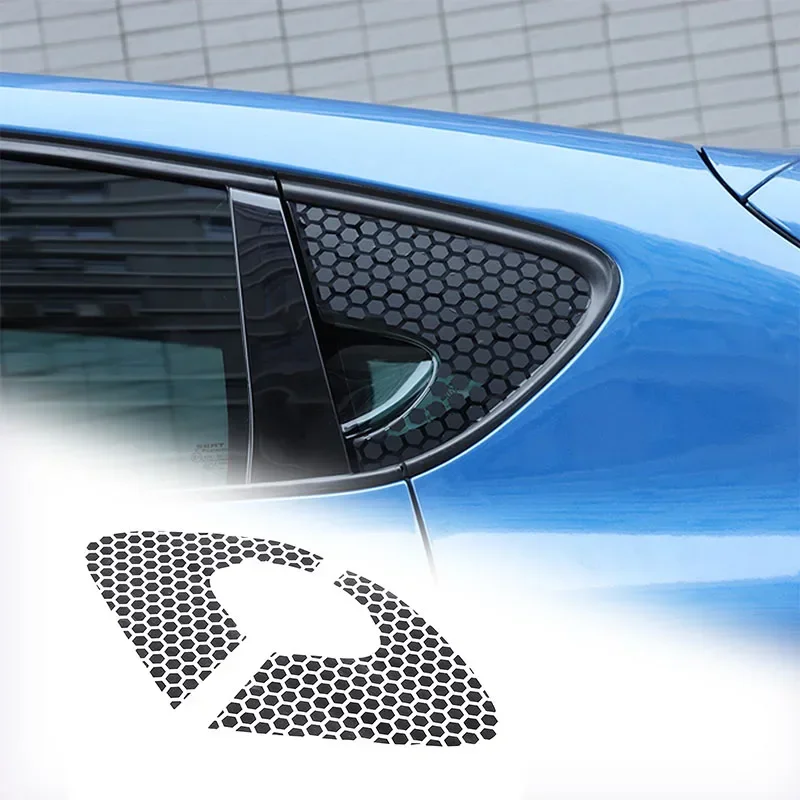 

Для SEAT Leon MK2 2008-2012 наклейки на заднее четверть окна-сотовый дизайн, наклейка, автомобильные аксессуары