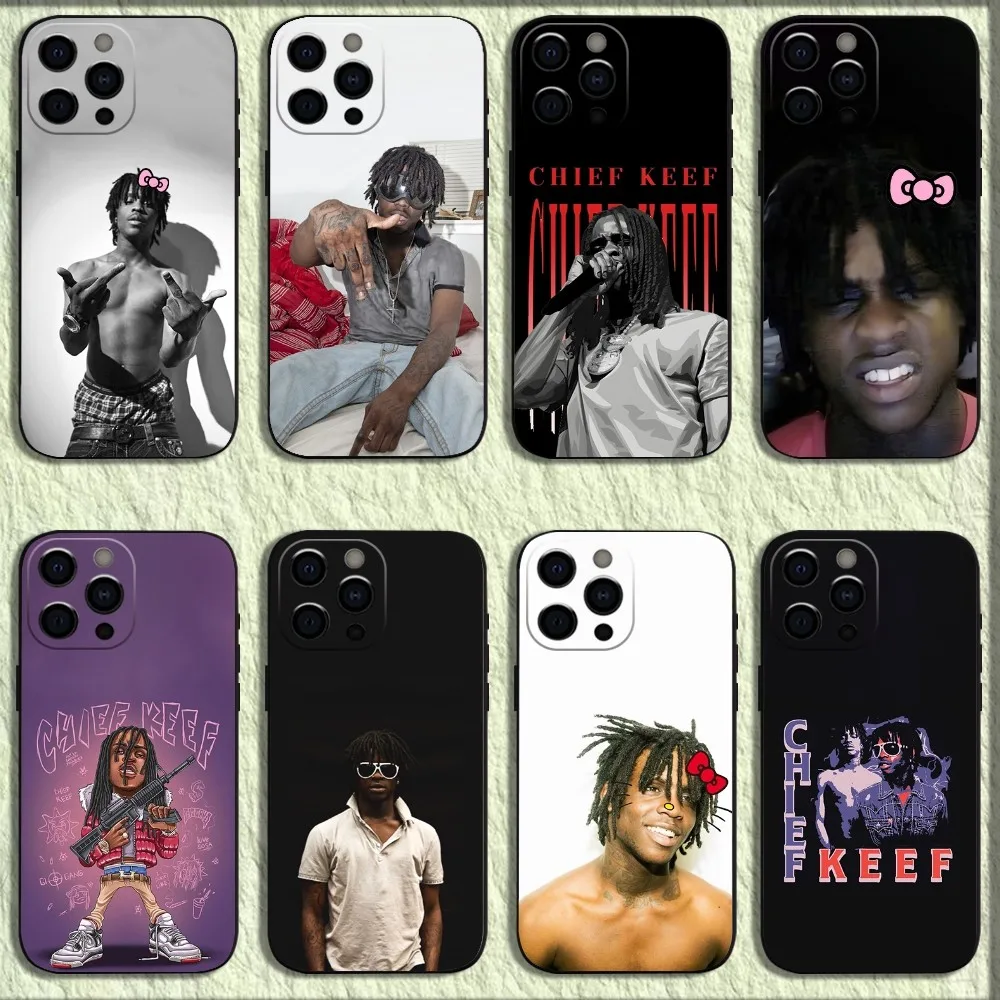 Rapper C-Chief K-Keef Phone Case For iPhone 16 15 14 13 12 11 Pro X XS Max XR Plus Mini Soft Black Cover