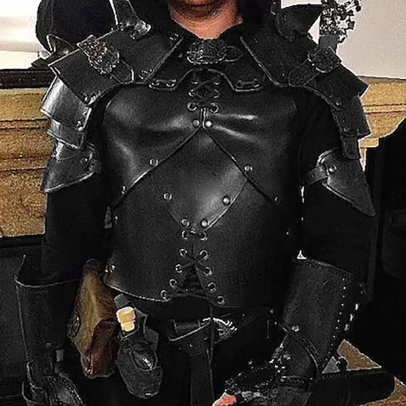 Средневековый старинный бриллиантовый гладиатор Cuirass стиль викингов воин грудь