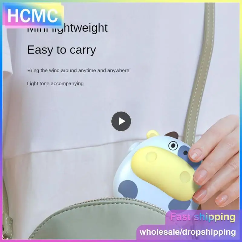 

Cartoon Style Leafless Fan Cartoon Mini Fan Skincare Friendly Material Compact And Portable With A Delicate Texture Portable