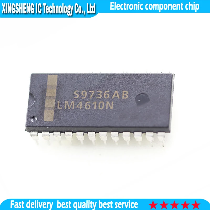 

1 шт./лот LM4610N LM4610 DIP-24 In Stock