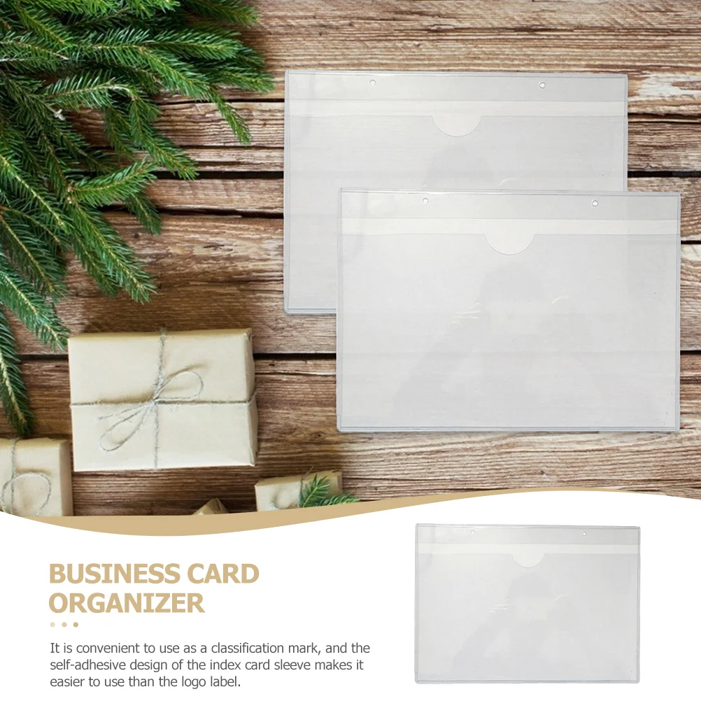 20 шт. самоклеящиеся карманные этикетки с обложкой для карточек держатели Бейесса