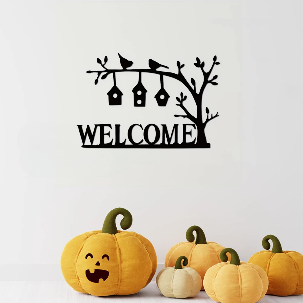 1 Шт. Металлический Знак Приветствия Уличный Настенный Декор Металлическая