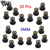 m5 5mm motorcycle accessories windscreen well nut rubber well nuts for yamaha yzf r125 yzf r15 r25 yzf r3 mt02 mt25 yzf r1r1m