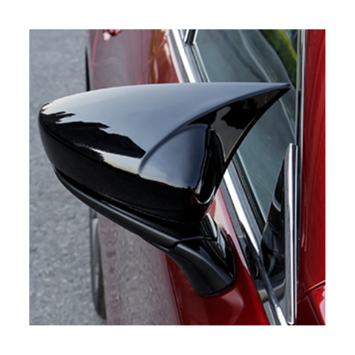 

Крышка для бокового зеркала заднего вида в форме бульрога из АБС-пластика и углеродного волокна, крышки для бокового зеркала заднего вида для 20 анклава Mazda