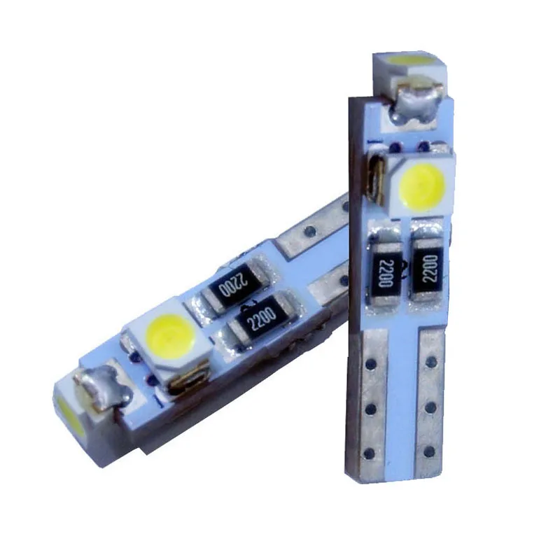 

Светодиодная лампа T5 3528smd для салона автомобиля, 200 шт.