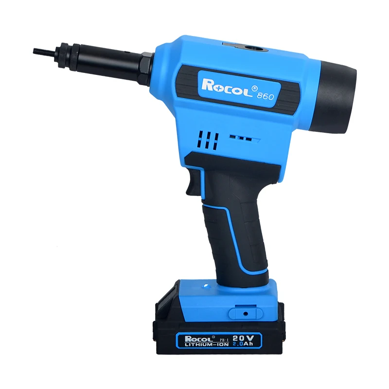 

RL-860 Lithium Battery Riveter Electric Rivet Nut Gun Brushless Motor Fully Automatic Adjustable Blind Nut Rivet Gun