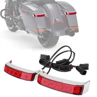 motorcycle turn signal light led luggage saddlebag lights for harley touring road king street glide flhr cvo limited 2014 2022