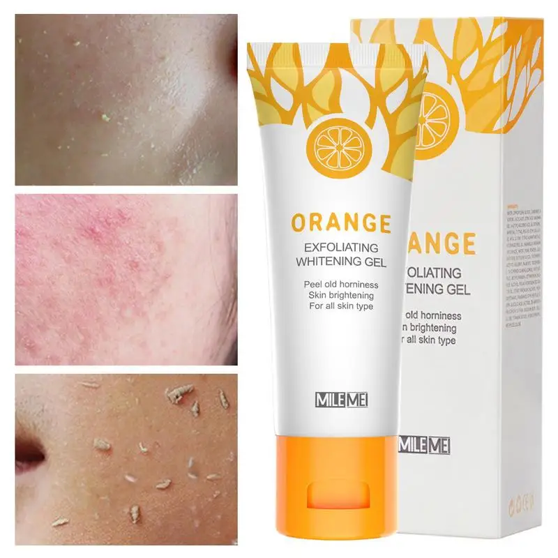 

Оранжевый пилинг-гель для лица, искусственный гель для лица, средство для удаления огрубевшей кожи, отшелушивающее средство для всех типов кожи, уход за лицом