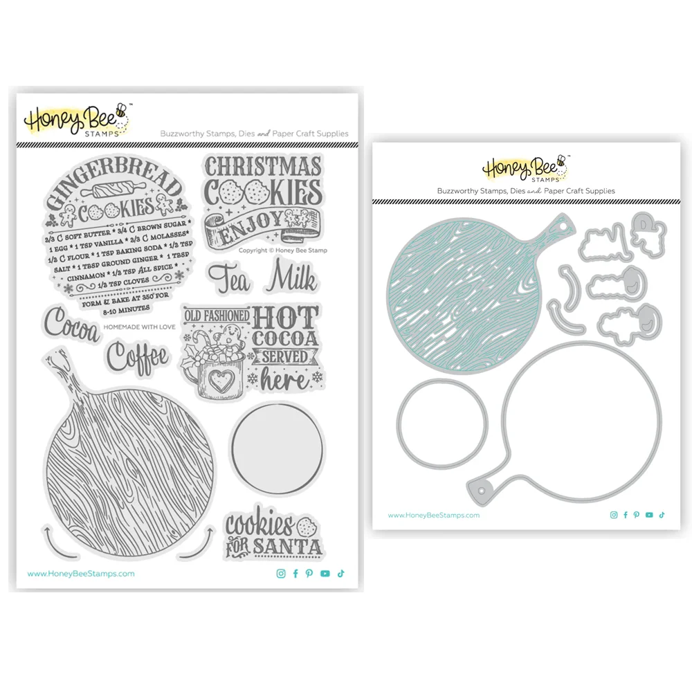 Домашнее рождественское печенье с любовью прозрачные штампы вырубные для новых