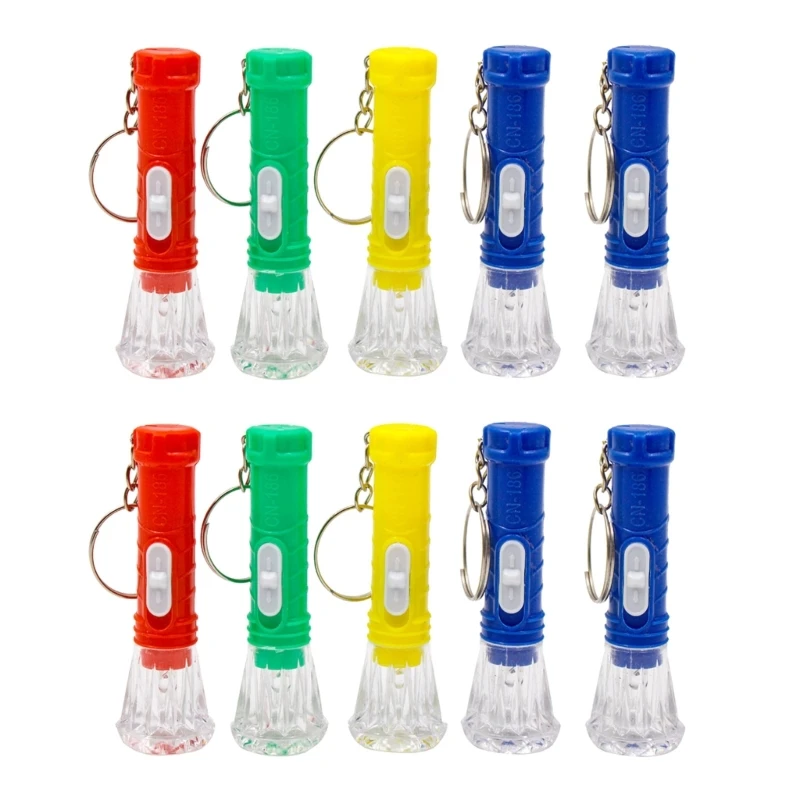 

10 Pieces Mini Led Flashlight Keychain Portable LED Flashlight for Camping Party Favor for Kids Adults Pocket Light Toy