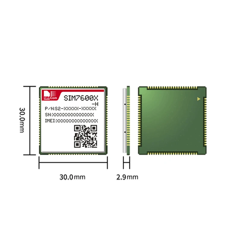 

SIMCOM SIM7600NA-H LTE Cat-4 module LTE-FDD B2/B4/B5/B12/B13/B14/B25/B26/B66/B71 LTE-TDD B41 AT&T Verizon Sprint T-mobile