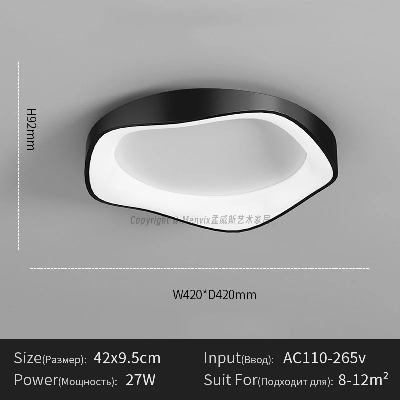 

Потолочный светильник Menvix круглый теплый свет