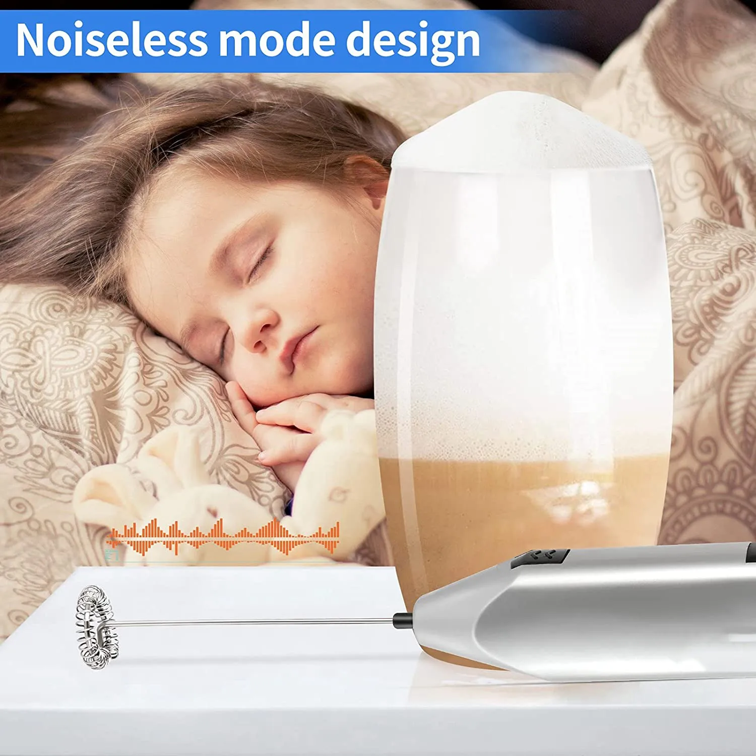 Пенообразователь для молока тихий ручной пенообразователь венчик мощный