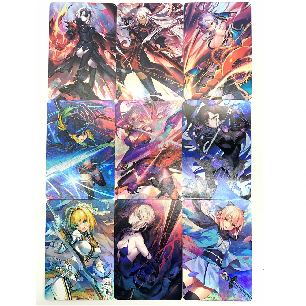 

9 шт./ACG Сексуальная Fate Grand заказ, красивая девушка, искусственная аниме карта, сексуальная обнаженная игрушка, искусственная карточка джентл...