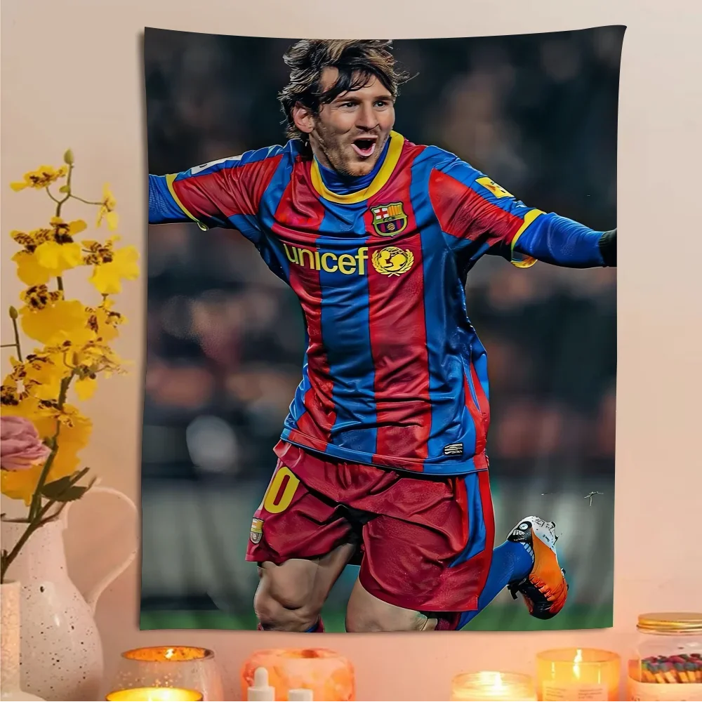 Аргентинская Футбольная звезда Meesi цветной гобелен настенные богемные гобелены