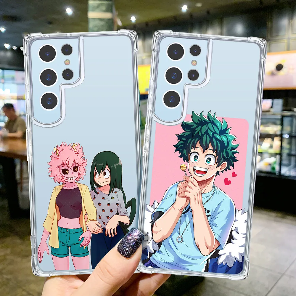 

My Hero Academia Case For Samsung Galaxy S8 S9 S10 S22 S20 S21 FE Plus Ultra Lite Note 8 9 10 Plus 20 Ultra Protection Fundas