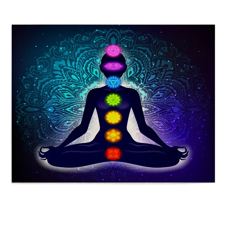 Винтажный Индийский Коврик Для Стола Будды Богемный Льняной Медитации Доска