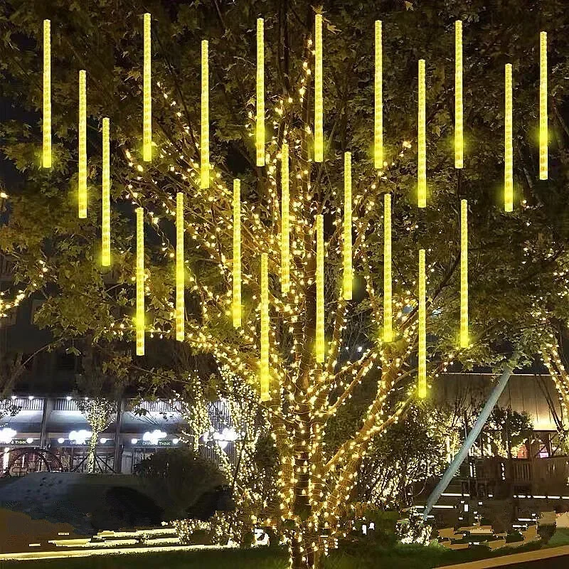Светодиодная сказочная гирлянда метеоритный дождь Рождественское украшение для