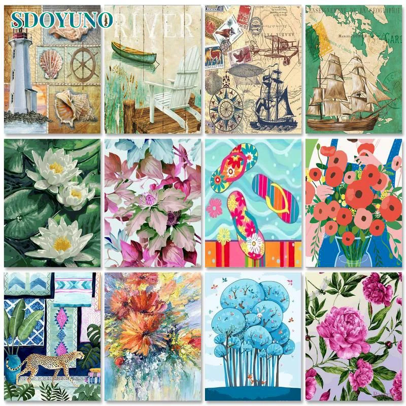 

Картина по номерам на холсте, 60x75 см