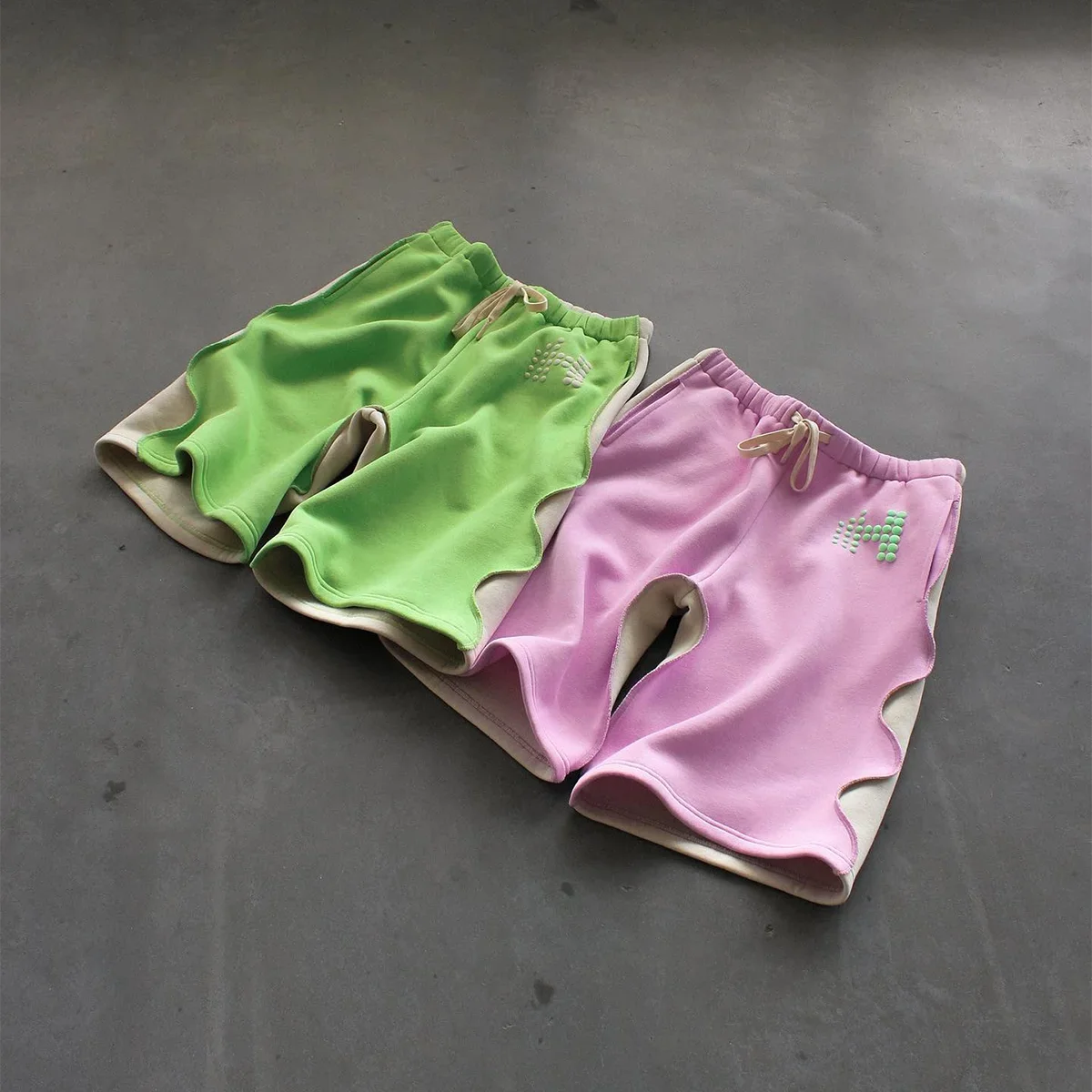 HANGJIA Контрастные Махровые Шорты Мужские