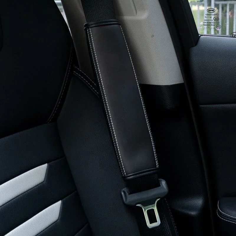 Кожаный чехол для автомобильного ремня безопасности 2 шт. наплечное сиденье Fiat