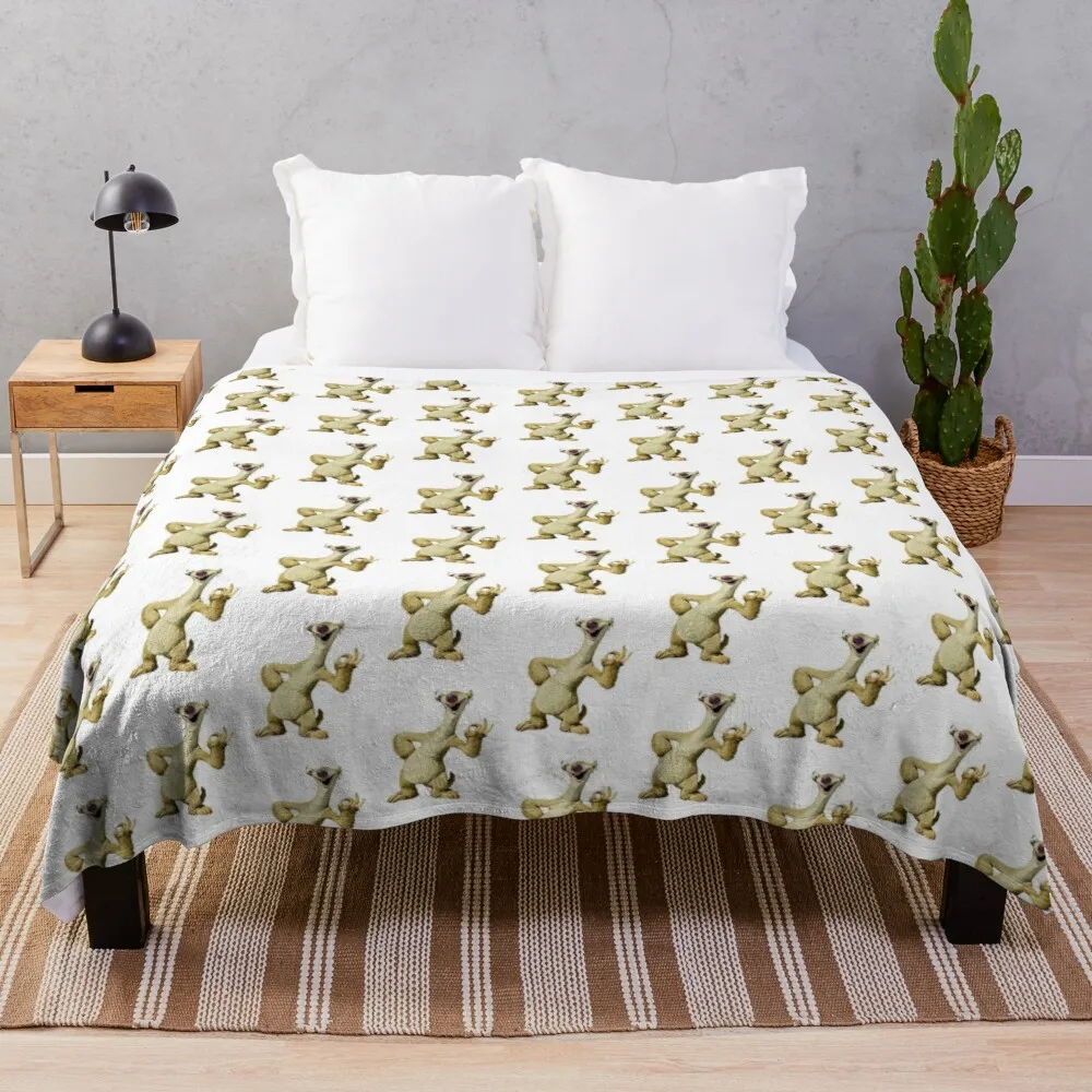 

Sid the sloth Throw Blanket Blanket For Sofa Camping Blanket